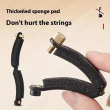 Violin Mute, High Quality Guitar & Ukulele Mute With Built-In Premium Foam Muffler, Effectively Reduces Noise Without Damaging Instrument, String Instrument Accessory