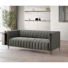Home Design Kurtis Square Arm Chair, Loveseat, Sofa - 灰色 - 查看 8