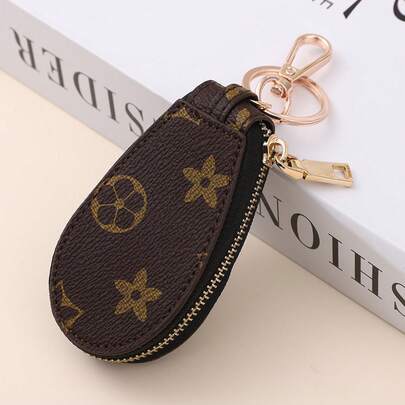 1 Pieza Bolsa de llaves de alta gama con estilo de moda para presbicia, bolsa de llaves de coche unisex, bolsa con cremallera multifuncional para el hogar, adecuada para hombres y mujeres, para uso diario, fiesta, Halloween, Navidad, Acción de Gracias, regalo de cumpleaños