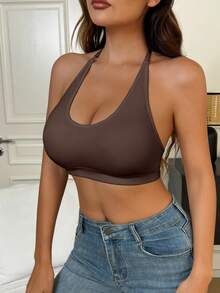 1 szt. Biustonosz sportowy typu racerback dla kobiet, biustonosz sportowy do jogi i fitnessu