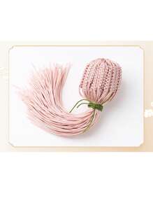 1 pièce Fil de perles en acrylique de haute qualité pour hommes et femmes, couleur unie en soie, convient pour la fabrication de bracelets et de colliers DIY - Élément de bijouterie non élastique, tricoté