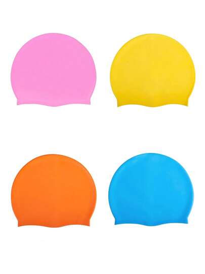 Gorro De Natación Silicon Para Dama y Caballero Impermeable, Gorro de baño Para Mantener el Cabello Seco, Gorro Para Nadar Muy Elástico Mantiene El Cabello Limpio, Se Adapta A Cabello Largo Y Corto. Perfecto Para Alberca Y Playa .