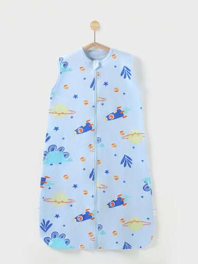 Sleeveless 100% Cotton Summer Infant Sleeping Bag, Newborn Baby Vest Pajamas, Anti-Kick Blanket For Air-Conditioned Room, Toddler Boys & Girls Clothes