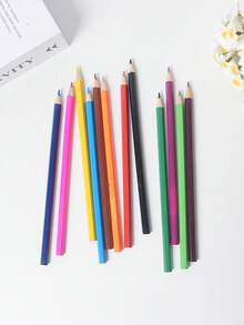 Custom Text Logo Graffiti Painting Colored Pencils Student Cartoon Drawing Painting Brush Creative Cartoon Colorful Oil-Based Color Pencil Drawing Set, School Supplies,Back To School - Multicolor - View 10