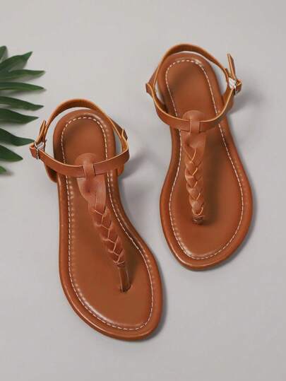 Women's Stylish Flat Sandals, Classic And Elegant Square-Toe Flat Slippers For Young People, And Women's Beach Slides/Sandals.