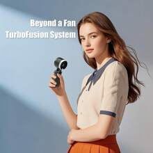 Portable Handheld Turbo Fan, 5 GearWind, 10000mAh Battery Operated, Up To 10 Working Hours, 3 IN 1 Hand Fan Rechargeable With Air Turbo Tech Cooling Fan For Outdoor Activities, Travel, Working, Gifts Boyfirend Teen Back To School