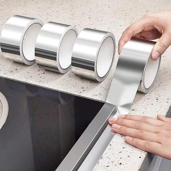 2/3 Tear-Resistant Tape - High-Temperature Flame Retardant, Oil/Water Resistant And Moisture-Proof Self-Adhesive Insulating Tape, Suitable For Stove And Kitchen Countertops - Durable Gap Filler Tape, Stove Top Protective Tape