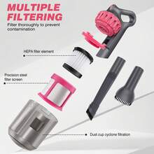 Vandise Handheld Cordless UV Mite Vacuum Cleaner for Mattress, Bed, Sofa & Pet Hair Removal - 10000Pa Ultra Strong Suction with Dust Mite Sensor, 3 Adjustable Speeds, UV-C Sterilizing Light & HEPA Filtration | Kills 99.9% Viruses, Allergens, Dust Mites | Lightweight Portable Mini Vacuum Cleaner for Home, Carpet, Furniture Deep Cleaning