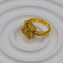 1 Set Exaggerated Geometric Middle Eastern Dubai Style 24K Gold Plated Necklace Earrings Bracelet Ring Jewelry Set, Suitable For Women Daily, Party, Gift, Wedding, Bridal, Valentine's Day