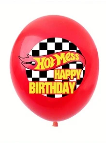 Hot Wheels 17/10PCS Hot Wheels Theme Balloons Party Decor, Full Set Birthday Banner & Assorted Racing Car Balloons For Teens Birthday Event