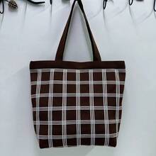 Women Tote Bags - 咖色 - 查看 1