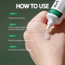 暗斑矫正亮白面部精华液 40ml，烟酰胺面部精华，深层保湿透明质酸，抗衰老小麦麸皮美白木瓜，用于皱纹细纹雀斑女性男性护肤品