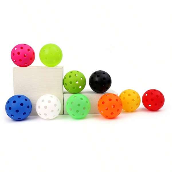 HTPICK HTPICK TPE Injection Molding Multi-Color Perforated Pickleball For Sports Training And Competition