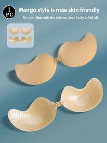 2/3/4 Peças Sutiãs Invisíveis Adesivos em Formato de Manga - Sutiãs de Silicone Sem Alças com Efeito Push-Up para Vestidos Sem Costas, Almofadas Autoadesivas Respiráveis e Reutilizáveis para Levantar o Busto, Amigáveis com a Pele