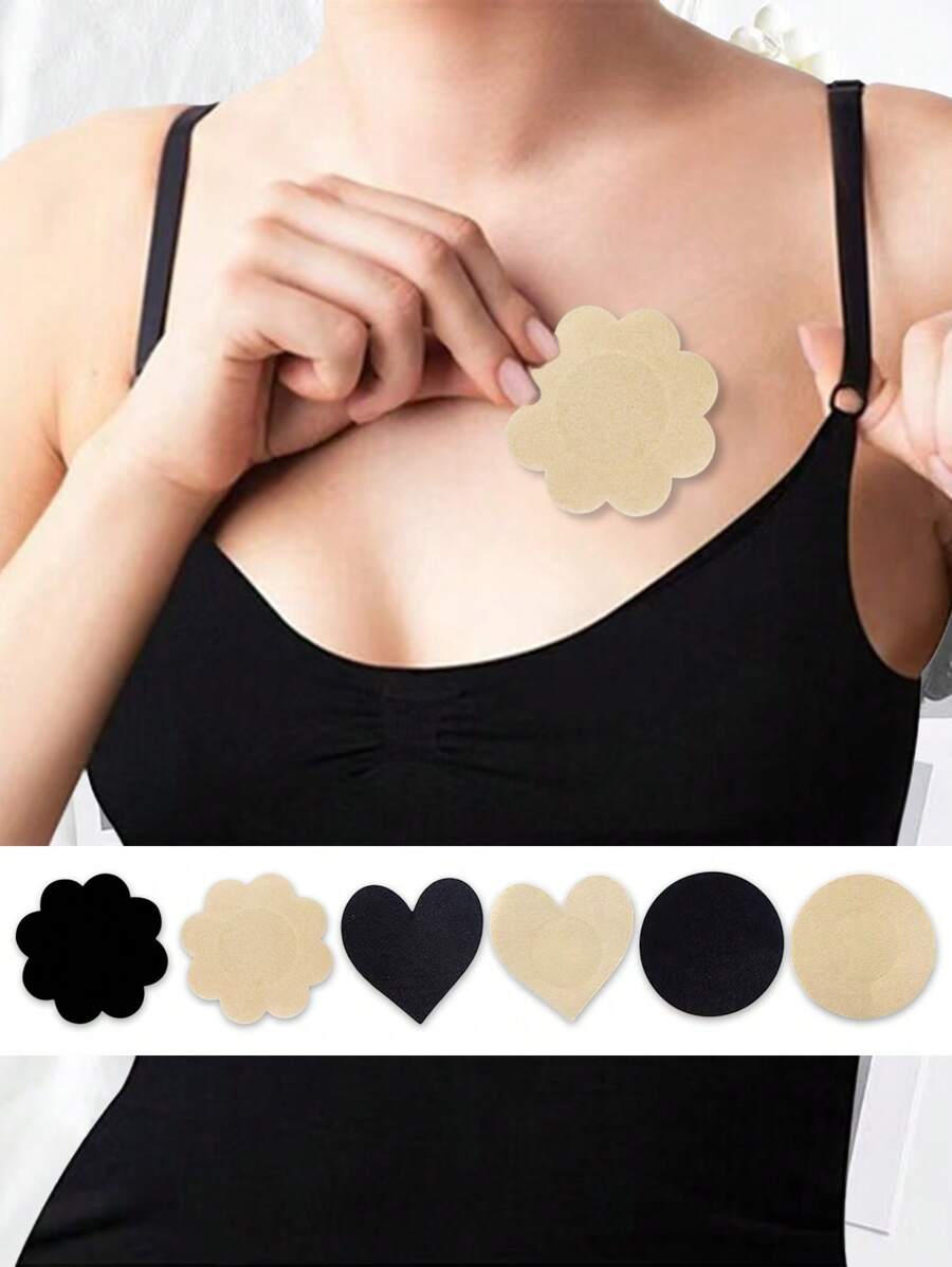 10/50/100pcs,Breathable Ultra Thin Nipple Covers, Seamless Invisible Self-Adhesive Anti-Convex Nipple Pasties, Women's Lingerie & Underwear Accessories