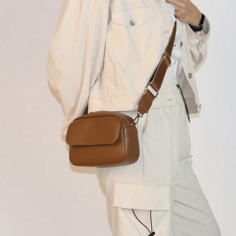 2025 New Design Large-Capacity Multi-Compartment Casual Shopping Small Square Bag For Women | Shoulder & Crossbody Mini Purse | Multi-Functional Phone Bag | Wide Adjustable & Detachable Straps | Zipper Closure