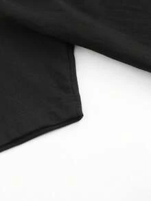 Women's "Good Coffee Is A Human Right" Graphic T-Shirt -% Cotton Relaxed Fit Short Sleeve Tee With Coffee Cup & Heart Design, Soft Breathable Black Casual Summer Top, Machine Washable Coffee Lover Gift, Coffee Gifts, Weekend Attire, Statement Shirt, Lightweight Shirt, Printed Shirt, Gift Shoppers, Casual Attire, Fun Design, Durable Shirt, Gift BuyersCasual Round Neck Printed T-Shirt 100% Cotton Round Neck Casual T-Shirt-365T - 黑色 - 查看 3