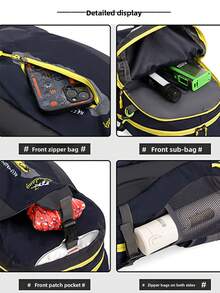 Multi-Color Optional Outdoor Travel Backpack Mountaineering Bag 40L Large Capacity Men's And Women's Backpack Anti-Splashing Riding Backpack Light Backpack Travel Hiking Bag Daily Use Backpack Fashion Leisure Backpack Light Simple Version With Waist Protection Backpack Bag Men's And Women's Hiking Backpack Travel Bags Holiday - Multicolor - View 6