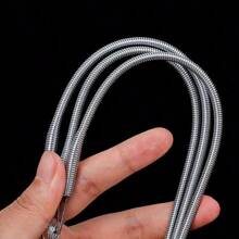 4 pezzi Filo elastico Infilatore - Strumento flessibile grigio, per infilare cordini e fasce elastiche in spazi stretti, accessori per cucire a casa per pantaloni, cappelli, felpe