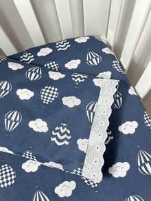Laura Baby 2-Piece Sheet Set For American Standard Crib Or Mini Crib 100% Cotton - 海上氣球 - 查看 3