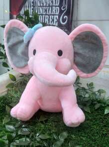 9.84英寸大象毛绒玩具婴儿房装饰填充玩偶儿童玩偶动物玩偶 - 彩色 - 查看 10