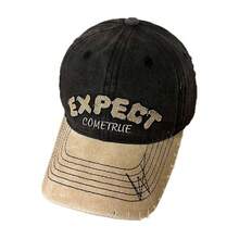 Baseball Caps - Black Hat + Khaki Brim - View 7