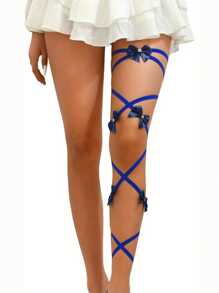 2 Peças Envoltórios de Perna em Formato de Arco para Mulheres, Acessórios para Festival Rave, Fantasia Sexy para Show de Música, Traje de Clube