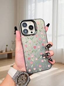 GALLAPLE Tulip Floral Print Multi - Color Phone Case Cute Aesthetic Protective Cover Fashion Design For IPhone 16 15 14 13 12 11 8 7 X XS XSMAX Plus Pro ProMax SE4 16e Case