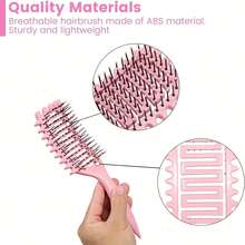 卷发梳 | 2025 专业卷发梳，打造完美卷发、波浪卷发和卷发 - 防毛躁、顺滑顺滑，沙龙级造型，适合返校季、旅行度假必备、女士发饰 - 彩色 - 查看 5