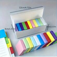 1 Box Of 11 Color Adhesive Notes, Various Colors, Suitable For Students And Offices, Effective Learning And Organization, Self-Adhesive And Tearable