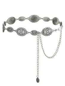 Women's Western Metal Conch Belt Cowboy Dress Chain Belt Cowboy Country Concert Clothing Accessories Waist Chain Fall, Autumn, Halloween