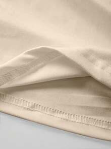 1 Piece Anime And Alphabet Print Round Neck T-Shirt, Spring/Summer 200g Polyester Casual Short-Sleeved Top, Women's Clothing