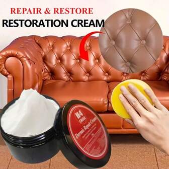 H4Cacle Crema reparadora de la dermis, agente de limpieza y cuidado del, crema de cuidado y nutrición para bolsos, zapatos y sofás de . Pasta pulidora para restaurar el brillo y la suavidad de piezas de plástico, renovar el interior del automóvil, limpiar y mantener el salpicadero y los asientos, y crear un recubrimiento protector contra el polvo