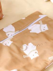 2 tamaños de bolsas impermeables, bolsa de almacenamiento impermeable para pañales de bebé y piezas de bomba, bolsa de pañales reutilizable con bolsillos con cremallera y asa, bolsa de viaje, playa, piscina, bolsa de gimnasio para trajes de baño y ropa mojada