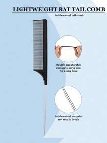 5/3/1 Peça Conjunto de Escovas com Nó, (6,8 oz/200 ml) Garrafa de Spray com Névoa Fina Contínua, Escova com Nó em Forma de Concha Preta Adequada para Cabelo de Meninas, Escova Lúdica com Borda de Pente com Cauda de Rato, Adequada para Design de Penteados e Cabeleireiros