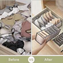 Bra Drawer Organizers, Underwear Wardrobe Organizers Divider, Storage Bins, Closet Organizers And Storage Boxes, Foldable Closet Storage Box For Underwear Bra Socks