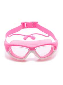 1 Piece Of Children's Anti-Fog HD Swimming Goggles, Waterproof And Anti-Fog HD Professional Diving Goggles Swimming Equipment - Silicone Earplugs Swimming Goggles, Suitable For 3-16 Years Old Children Swimming Diving Use