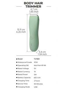 Recortadora corporal definitiva - Afeitadora eléctrica para vellos en zonas íntimas para hombres y mujeres, recortadora de vello púbico, recortadora de bikini, recortadora de zona inguinal y corporal con diseño fácil de limpiar, inalámbrica, impermeable y portátil, un regalo perfecto para las vacaciones