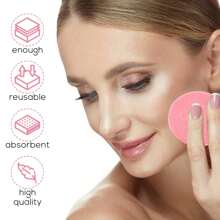 120 piezas de esponjas faciales de limpieza comprimidas - Esponjas suaves y redondas para el lavado de la cara, exfoliación suave, desmaquillante, reutilizables, 3 colores mezclados (amarillo/rosa/púrpura), adecuadas para el cuidado diario de la piel, mujeres/adolescentes, gran regalo de verano