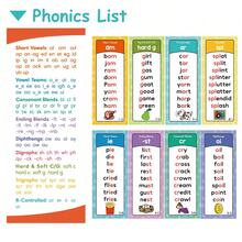 Lachilly Conjunto de 60 cartões de fonética em inglês de dupla face, adequados para crianças em idade pré-escolar, jardim de infância e 1º e 2º ano do ensino fundamental. Inclui 117 famílias de palavras para ortografia, jogos de leitura, ampliação de vocabulário, ferramenta de ensino de inglês como segunda língua (ESL), palavras CVC com vogais curtas e longas. - Multicolorido - Ver 5