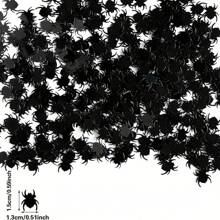 300pcs Black Bat Confetti, Party Table Decor, Sprinkle On Table, Decorative Material, Creative Celebration Supplies, Bat Element, Reusable, Suitable For Halloween Party Decor And Crafts, Christmas, Birthday Party Decor, Halloween Gift DIY Decor, Birthday Party Decor, Theme Party Decor, Create Indoor Horror Atmosphere, Horror Atmosphere Decor, Horror Party, Applicable For Living Room, Bedroom, Office, Horror Home Decor Halloween Decor Fall Decor Room Decor
