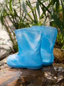 1 Pair Kids Waterproof Rain Boots, Soft & Comfortable All-Season Outdoor Casual Shoes