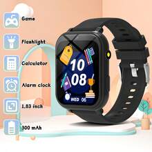 ERUN 热门儿童最佳礼物，2025年新款儿童智能手表，儿童游戏手表，18款趣味游戏，1.83英寸触摸屏 - 彩色 - 查看 12