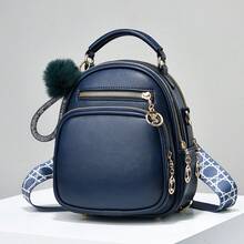 Women Fashion Backpacks, School Backpack - 寶藍 - 查看 8