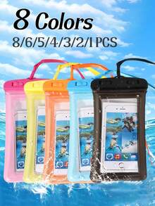 Pvc Waterproof Cell Phone Bag For Rafting, Swimming, Underwater Photography With Airbag For School, Office, Home, Travel Airbag Cell Phone Waterproof Bag With 3D Design, Sealed Protective Case, Clear Plastic Dry Bag With Neck Strap For Beach, Cruise And Travel. Smartphone Sports Bag Sports Bag Holiday Travel Vacation Summer Swimming Bag Holiday, Friends, Parents, Couple, Funny Gift, Christmas Beach Bag Waterproof Phone Case - Multicolor - View 1