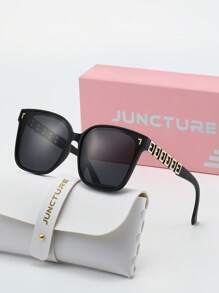 JUNCTURE نظارات مستقطبة للنساء ذات إطار كبير مربع الشكل، نظارات شمسية للنساء للاستخدام في الخارج، للحفلات الصيفية والقيادة والصيد، نظارات صيفية للنساء ذات شكل مربع