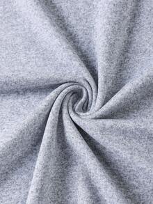 男士图案印花休闲圆领短袖T恤，夏季百搭 - 灰色 - 查看 8