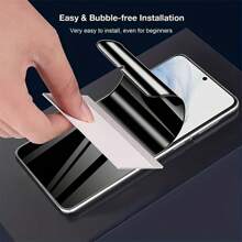 kamyuurs 5 pezzi di pellicola idrogel per protezione della privacy per Galaxy S25 Edge S24 Ultra S23 FE S22 S21 Ultra Plus FE A56 A36 A26 A16 A55 A35 A25 A15 5G, anti-sbirciatura, in morbido TPU, auto-rigenerante, ultra-sottile