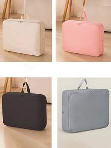 1 件超级节省空间自压缩收纳袋，便携式斜跨防水拉链压缩收纳袋，可折叠衣柜，移动行李隔层，可扩展至 18 厘米/7.1 英寸高