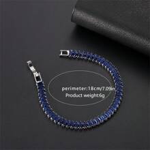 Brazalete de circonita de colores - Joyería elegante y brillante | Brazalete de joyería diaria | Regalo de otoño | Brazalete de mujer | Regalo de joyería para mujer/Regalo de cumpleaños/Joyería de San Valentín/Regalo de Navidad | Suministros para fiestas/Recuerdos/Regalo de graduación